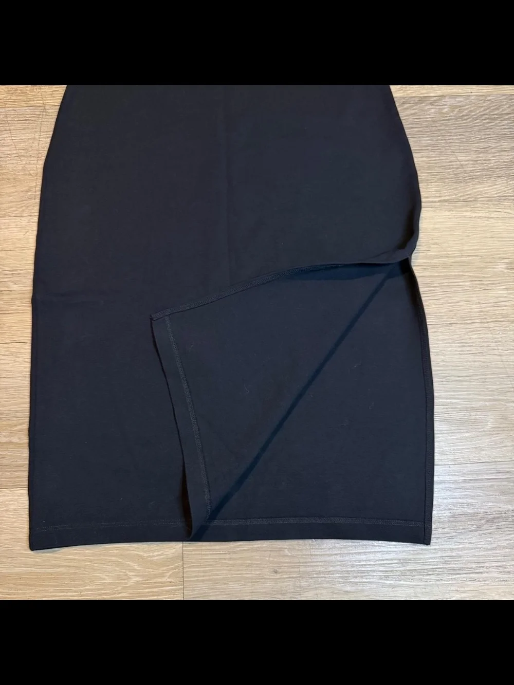 Nike Black Slim Midi Dress with Short Sleeves Size M